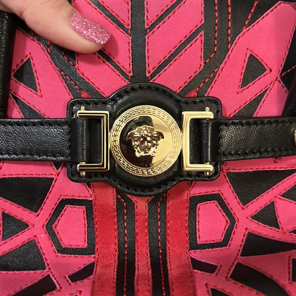 Versace Pink, Red and Black Handbag - Picture 8 of 8